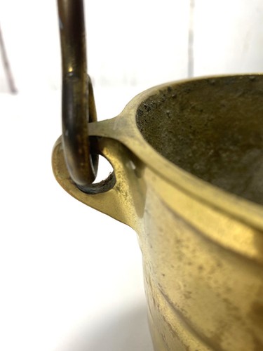 VINTAGE SOLID BRASS FIRE STARTER SMUDGE POT CAULDRON (NO PUMICE STONE WAND) - Picture 6 of 10