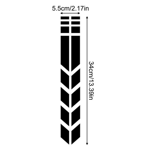 Reflective Stickers Motorcycle Bicycle Reflector Security Wheel Rim Decal 1/3PC - Picture 6 of 16