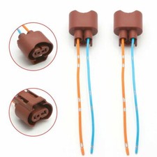 Wire Pigtail Female U 9006 HB4 Two Harness Head Light Low Beam Plug Socket Bulb