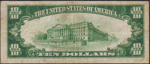 Fr.1860-G 1929 Chicago $10 Federal Reserve Bank Note VF - Picture 2 of 2