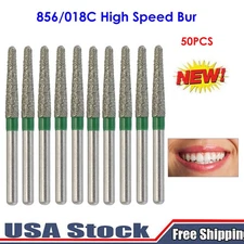 Multi-use Diamond Burs 856/018C Round End Taper Coarse Grit High Speed 50PCS USA
