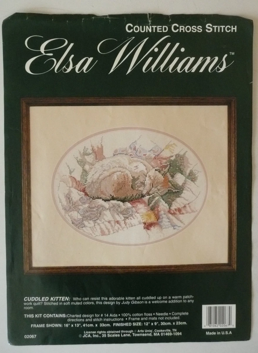 Kit Broderie Crewel Elsa Williams Jacobean Basket Sampler 12x12 Neuf