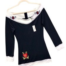 Forplay Nautical Sailor Mini Dress Cosplay Costume Sexy Women’s M/L
