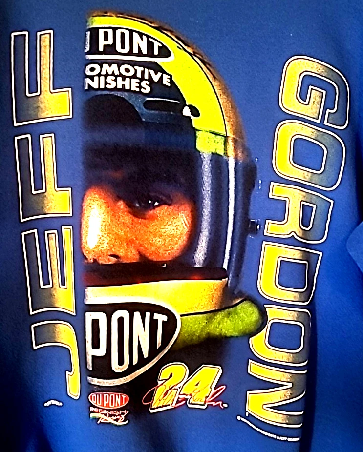 Sudadera Jeff Gordon 24 XL 90s Nutmeg Mills NASCAR Dupont Chevy Racing RN62641 Foto 3 de 4