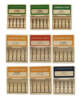 SANDENT 5pcs Dental Diamant bohrer FG 1,6 mm für High Speed Handstücke