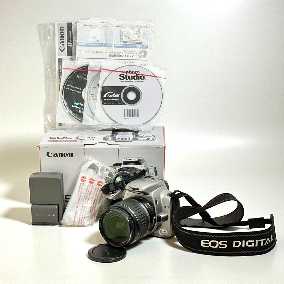 Canon EOS Kiss Digital N DSLR Camera with Box and Accessories EF-S