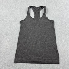 Lululemon Tank Top Womens 4 Gray Swiftly Tech Racerback Yoga Running Athletic
