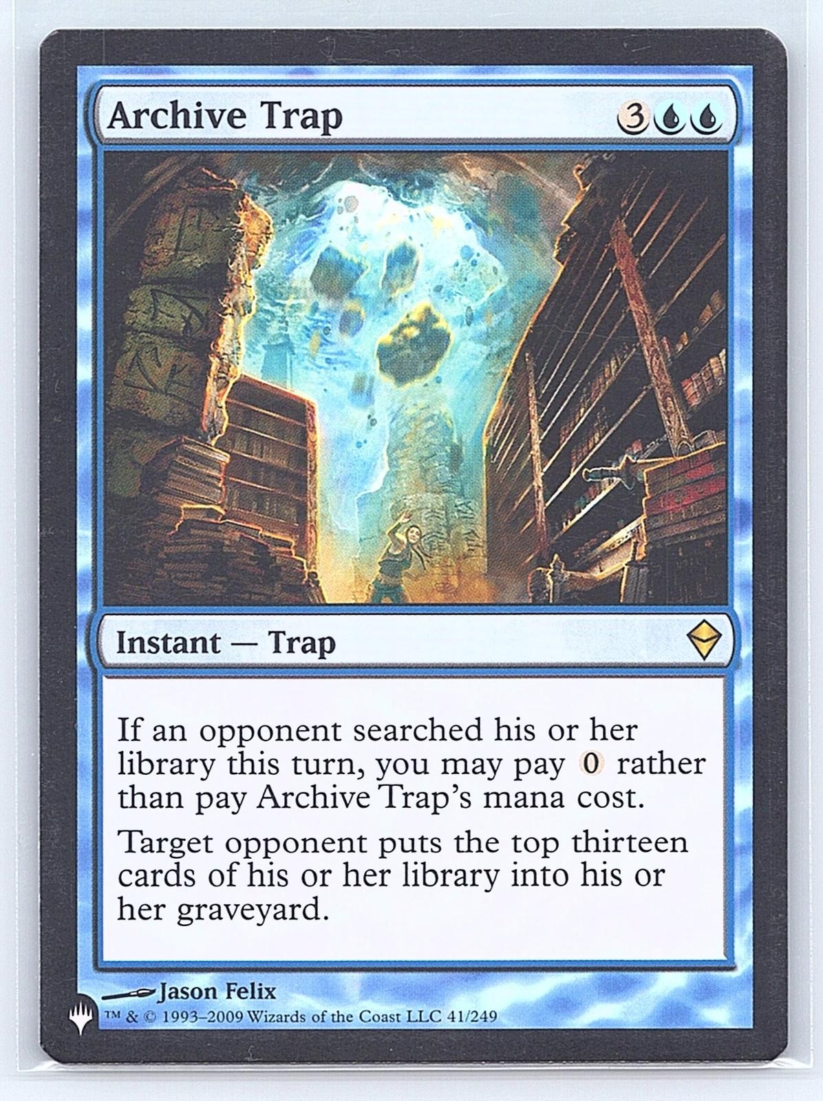 ARCHIVE TRAP 41/249 RARE THE LIST REPRINTS MAGIC: THE GATHERING NM
