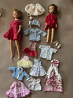 Tammy and Pepper Dolls & Homemade Clothes Lot Vintage 1960s