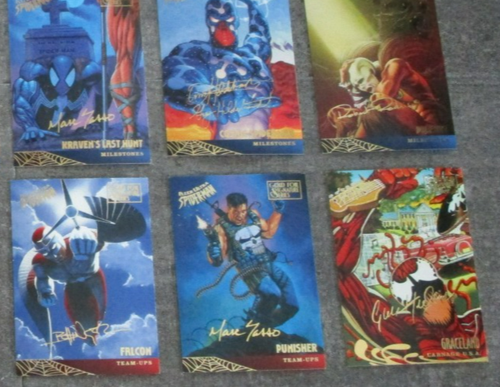 1995 Fleer Ultra Spider-Man Gold Foil Signature Cards