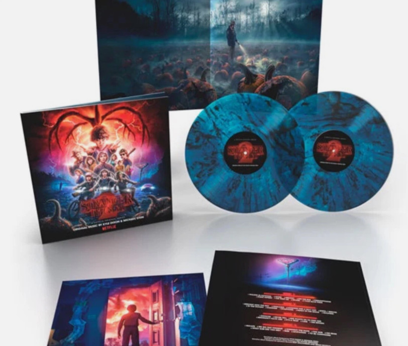 STRANGER THINGS 2 Inter-Dimensional Upside Down Blue Swirl 2x LP Vinyl Sealed