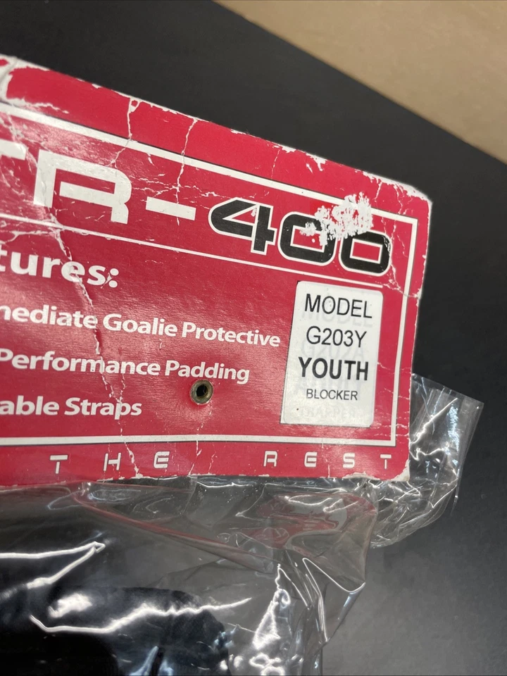 Tour TR-400 G203Y [Youth REG] Street Roller хоккей вратарь блокировщик новый с Ярлыками VTG - Изображение 2 из 4