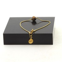 Edelsteine Und Mineralien. Armband Aus Edelstahl Mit 1 Tigerauge Perle 8