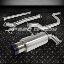 For 90-93 Acura Integra Da5-da9 Db1-db2 4.5 Burnt Tip Muffler Catback Exhaust