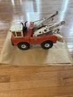 Vintage Mighty Tonka Large Double Boom Tow Wrecker Truck late 1960s early 1970s
