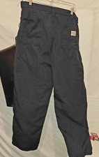 Carhartt FR FLAME RESISTANT 73478-20 Utility Pants Men's Sz 38x31 Navy Used