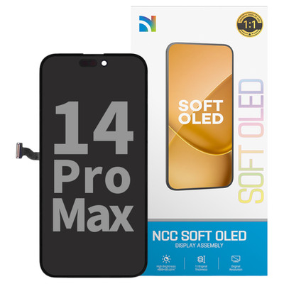Soft-OLED Display Touchscreen Bildschirm Schwarz für iPhone 14 Pro Max 120Hz