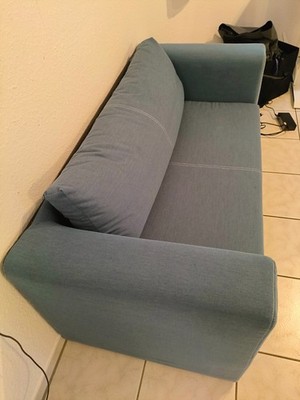 IKEA ASKEBY 2er-Bettsofa, Knisa mittelblau, kaum genutzt