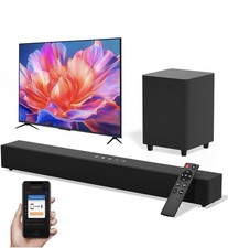60W Soundbar with Subwoofer for TV, 2.1 Channel TV Bluetooth Speaker Deep Bass