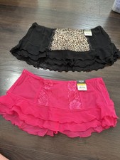 Set Of 2 Dancer Rave Music Festival Skirted Thong Costume Outfits