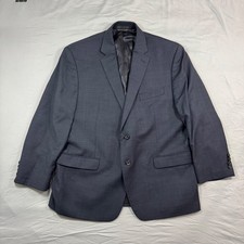 Lauren Ralph Lauren Mens Navy Blue Windowpane Check Blazer 44S Academia Career