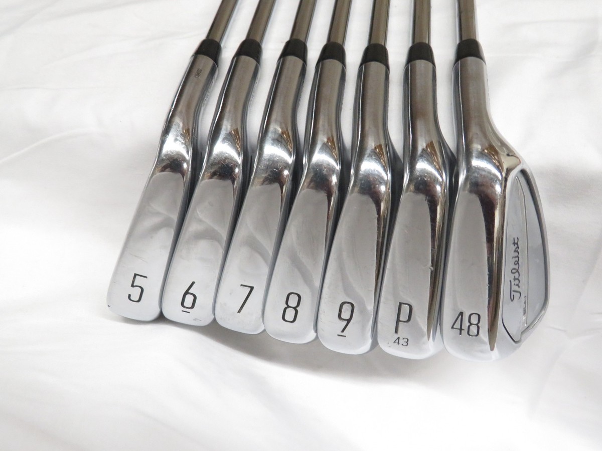 Used Titleist T200 Iron Set 5-PW, 48* AMT Black S300 Stiff Flex