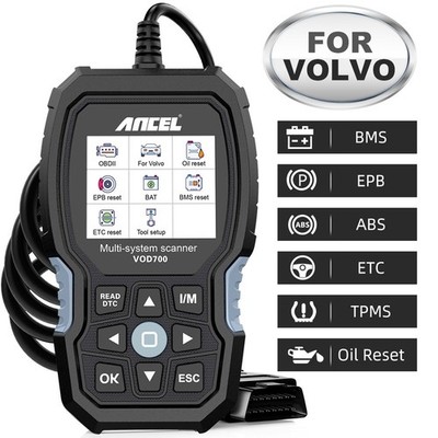 ANCEL VOD700 für VOLVO   Vollsystem-OBD2-Scanner Fahrzeugdiagnosegerät TPMS BMS