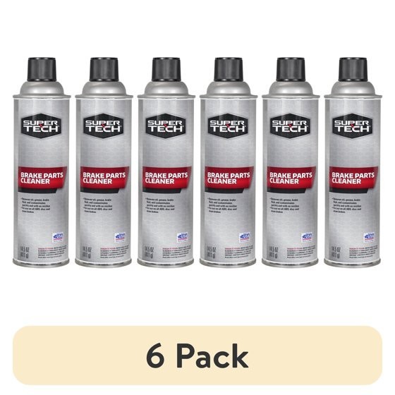 6 pack Super Tech Brake Parts Cleaner, 14.5 oz
