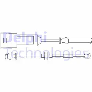 Für DELPHI HAMULCE LZ0166 BRAKE PAD WEAR INDICATOR FRONT 680MM - Bild 2