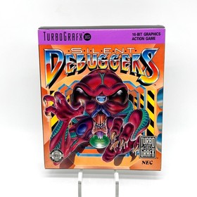 Silent Debuggers TurboGrafx 16 CIB Complete w/ Styrofoam Cartridge 1991 Data Eas