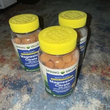 Spring Valley Ex Strength Magnesium Gummies 250mg 60ct - Bone/Muscle (3 Bottles)