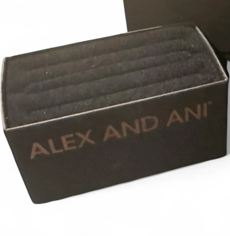 New Alex and Ani Black Gift Box - Multi Bracelet Slots, No Jewelry - Image 2 of 2