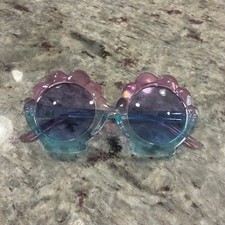 Gymboree Flower Sunglasses Kids 6 Pink Blue Ombre Cute Retro