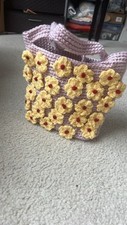 Tote Bag With Flower Accents