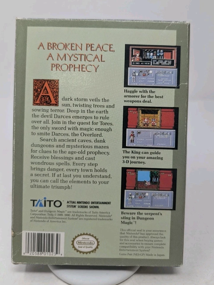 Dungeon Magic: Sword of the Elements (NES) CIB w/Manual + Map Authentic Working - Image 2 of 4