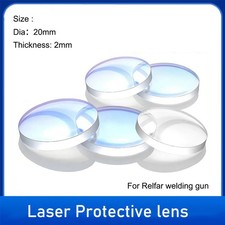 5 pezzi D20*2 lente di messa a fuoco laser lente protettiva per testa di saldatura laser Relfar