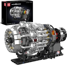 10216 Turbojet Engine Building Sets, Mechanical Aviation Aircraft Engine Model K