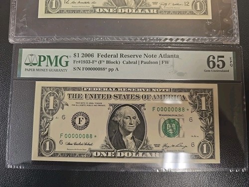 2 - 00000088 One Star Note, Both with The same serial# - Picture 4 of 9
