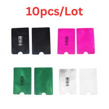 RFID Blocking Sleeve Credit Card Protector 10 Pack Anti Theft NFC Shield Holder