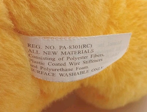 Vintage 1999 Mattel Winnie the Pooh Easter Bunny with Basket 11" Plush Toy - Picture 6 of 8