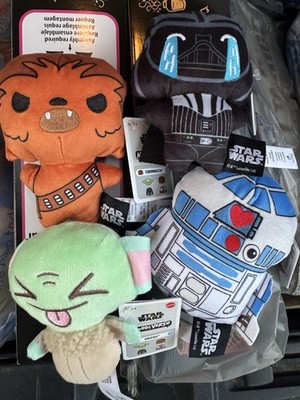 Star Wars Moodiverse Plush Bundle Grogu Darth Vader Chewbacca R2-D2 New w/ Tags