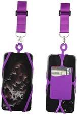 Cell Phone Lanyard with Adjustable Neck Strap Compatible with iPhone Purple