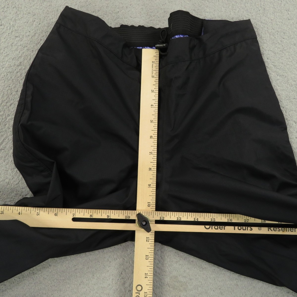 Patagonia Pants Mens Small Black Nylon Full Side Zip On Off Rain