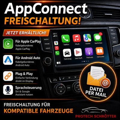   Freischaltung für Apple CarPlay & Android Auto bei MIB2-Geräten | Per Mail  