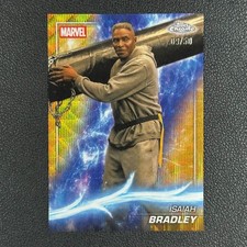 2025 Topps Chrome Marvel Studios Isaiah Bradley Gold Wave Refractor /50#AN