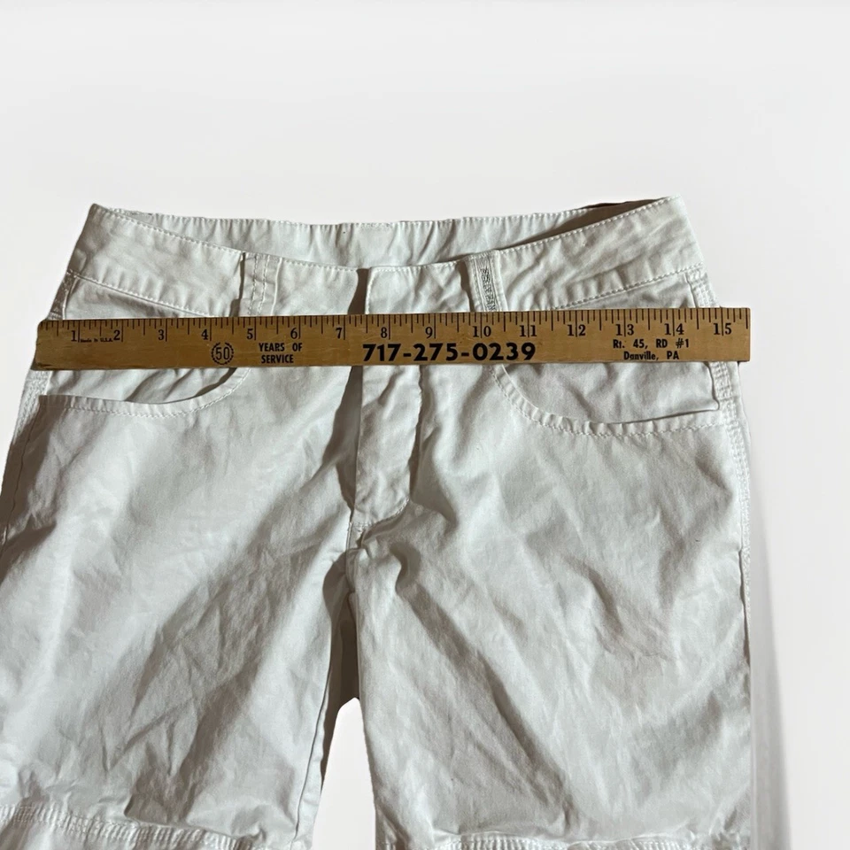 Pantalones Cortos Helly Hansen Nylon Para Mujer Talla 26 Blanco Bolsillos Logo Exterior Playa Surf Foto 4 de 4