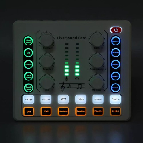 M8 Sound Card Body Versatile Sound Effects Podcast/Music Recording Equipment - Picture 11 of 13