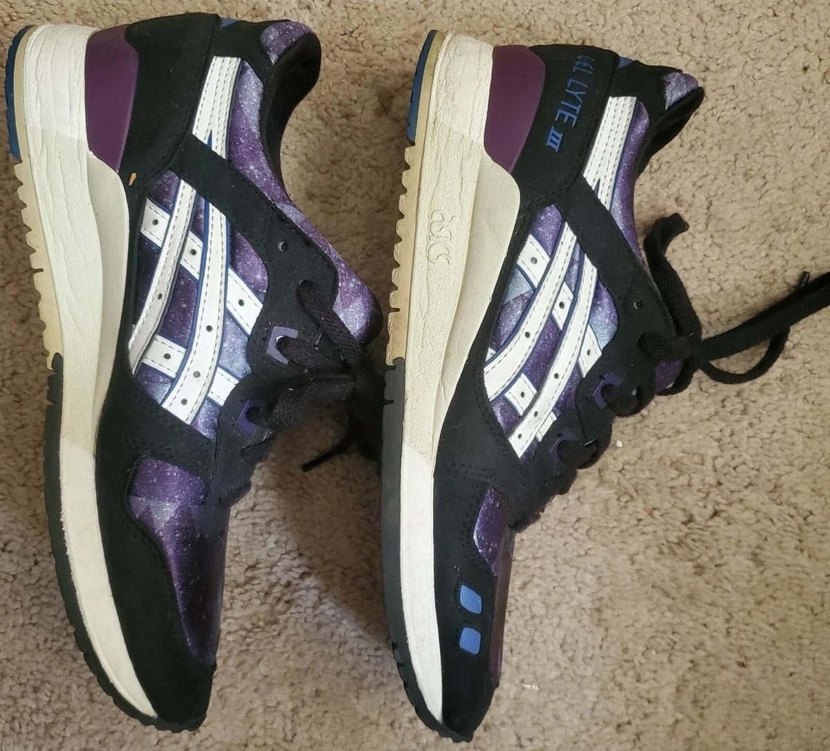 Asics w gel lyte iii monaco top blue and black