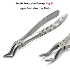 Tooth Extraction Forceps Fig-51 Upper Roots Molars Oral Surgery Pliers