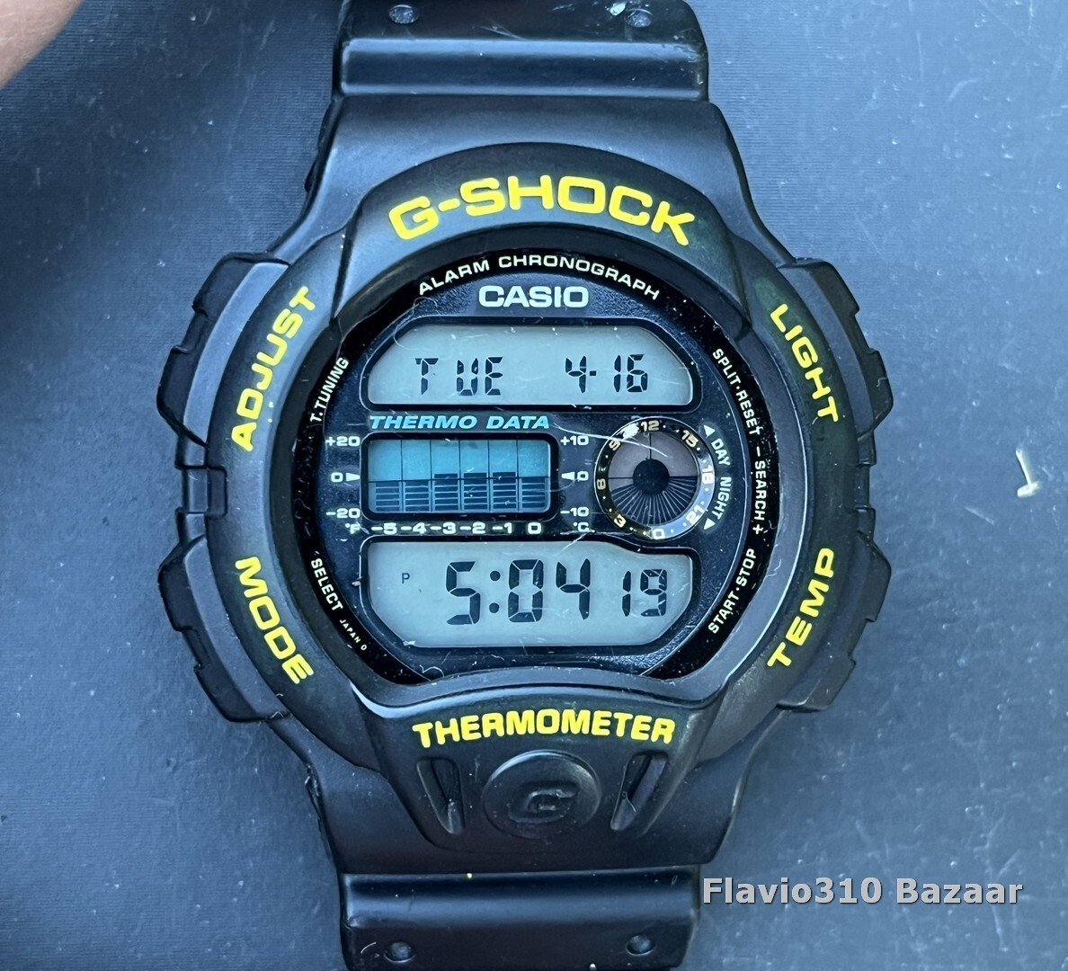 Rare 1992 Casio G-SHOCK DW-6100 (974) Thermometer Japan T Rare 1992 Casio G-SHOCK DW-6100 (974) Thermometer Japan T
